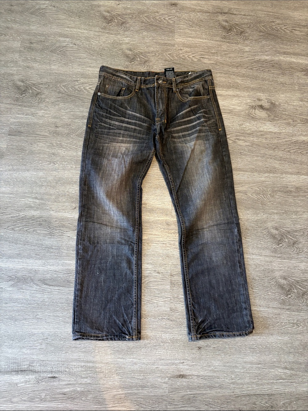 Men's Buffalo Dark Wash Denim Jeans - Driven Basic Straight Fit